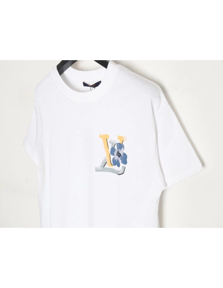 Reps Louis Vuitton 24ss colorful gradient letter print short-sleeved T-shirt TSK1,All order with free shipping Tshirt