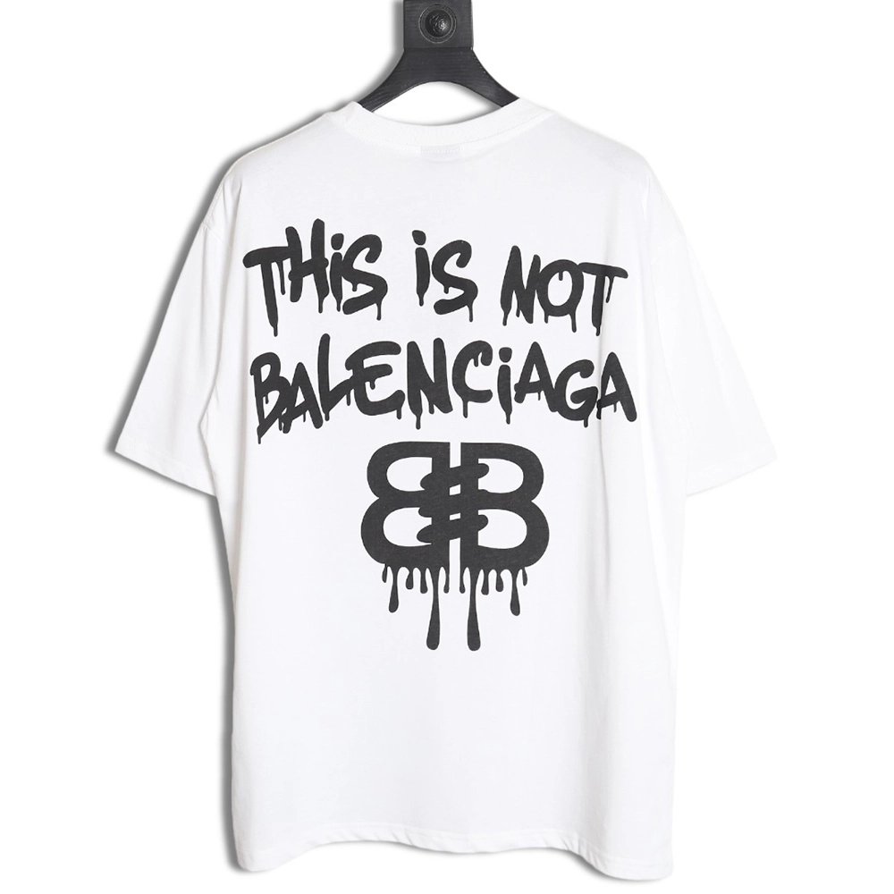 Balenciaga Chest Graffiti LOGO Short Sleeve T-Shirt TSK1,All order with free shipping Balenciaga