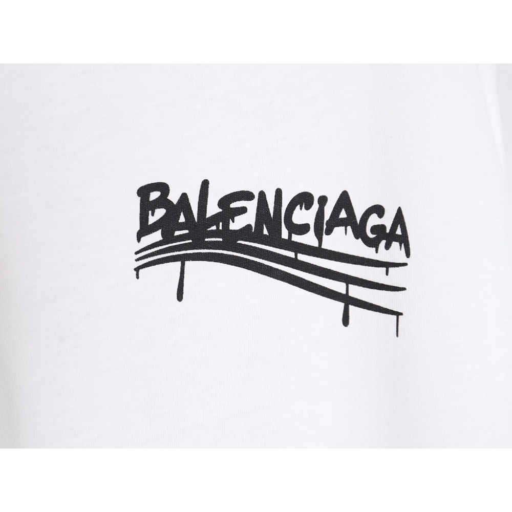 Balenciaga Chest Graffiti LOGO Short Sleeve T-Shirt TSK1,All order with free shipping Balenciaga