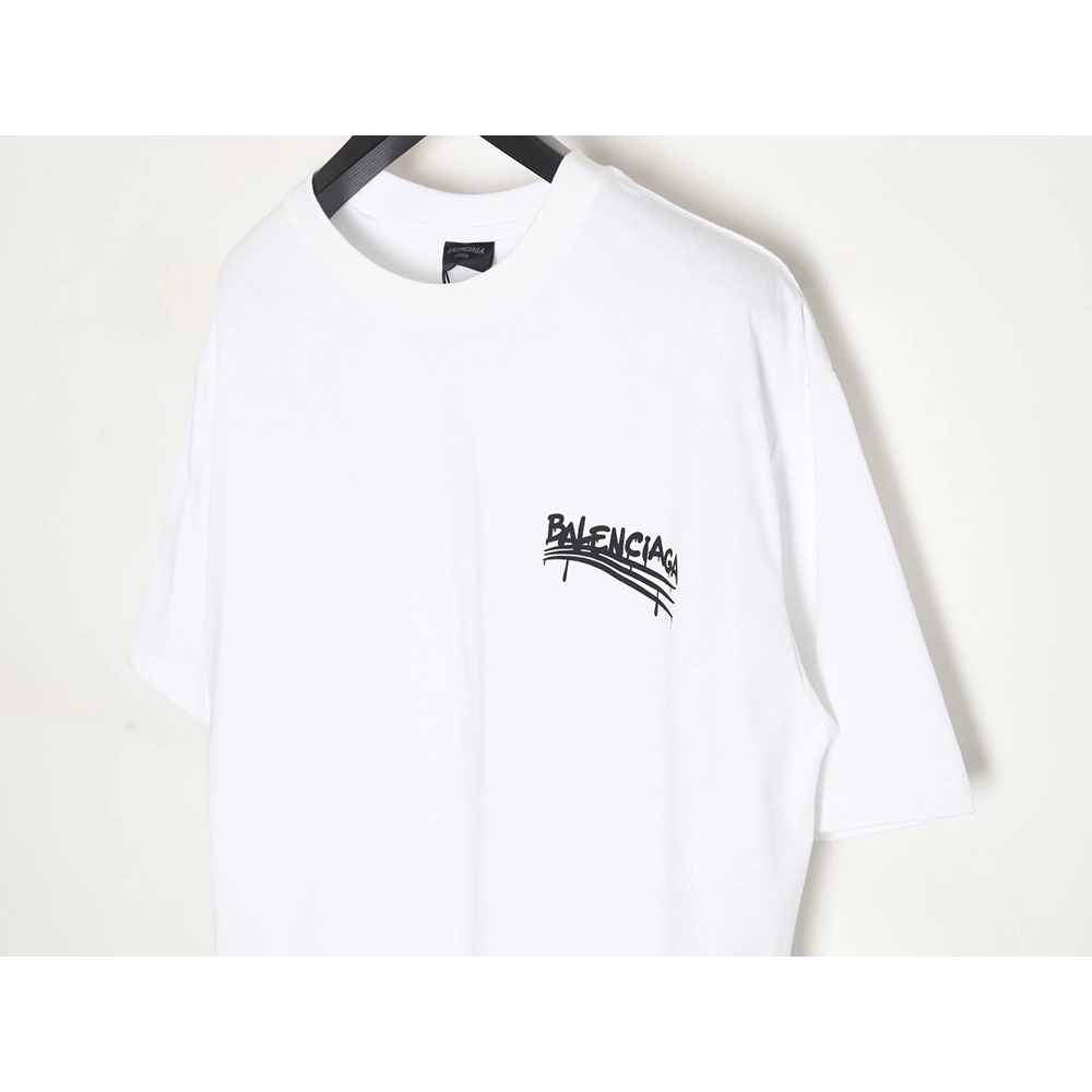 Balenciaga Chest Graffiti LOGO Short Sleeve T-Shirt TSK1,All order with free shipping Balenciaga