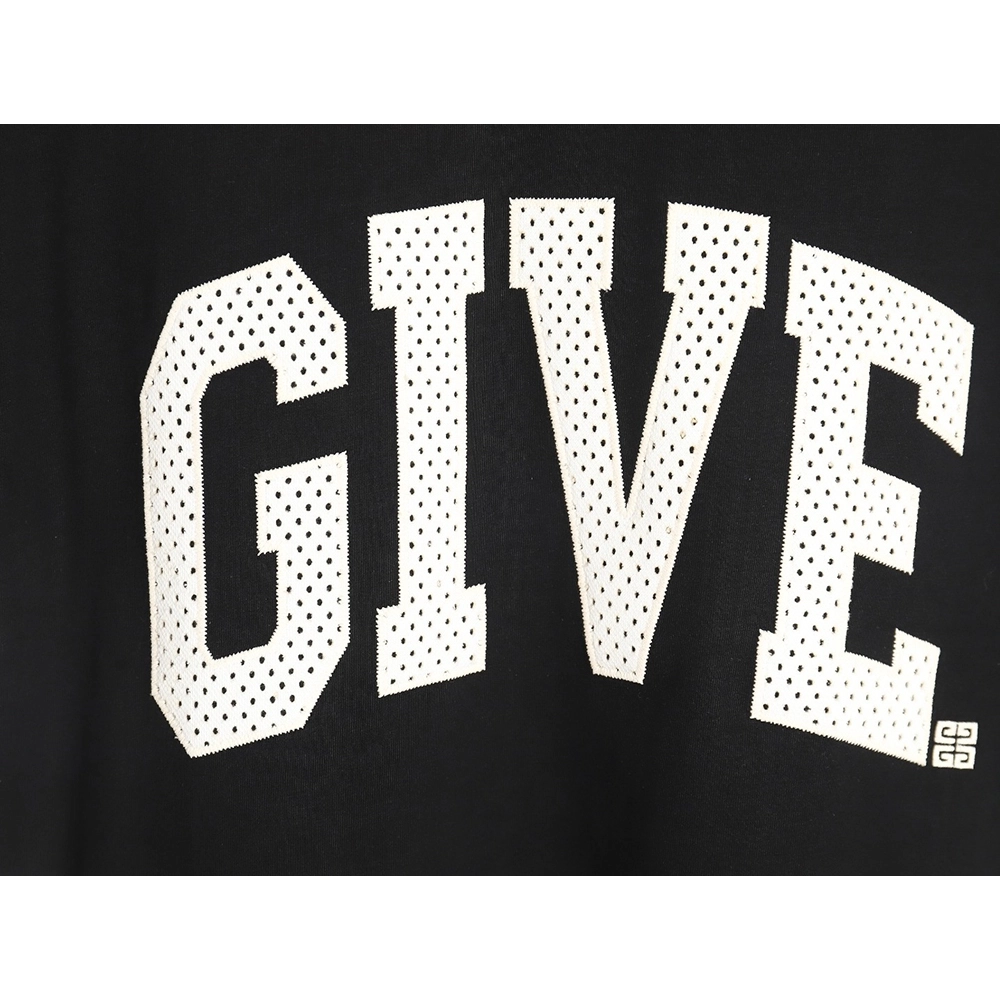Givenchy front and back lettering embroidered short-sleeved T-shirt TSK2,All order with free shipping Givenchy