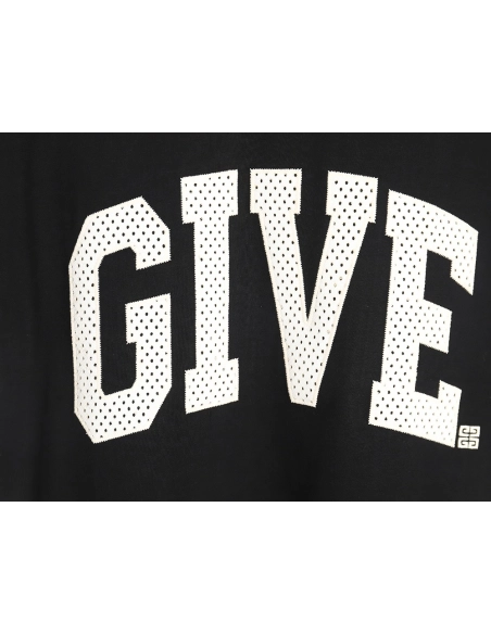 Givenchy front and back lettering embroidered short-sleeved T-shirt TSK2,All order with free shipping Givenchy