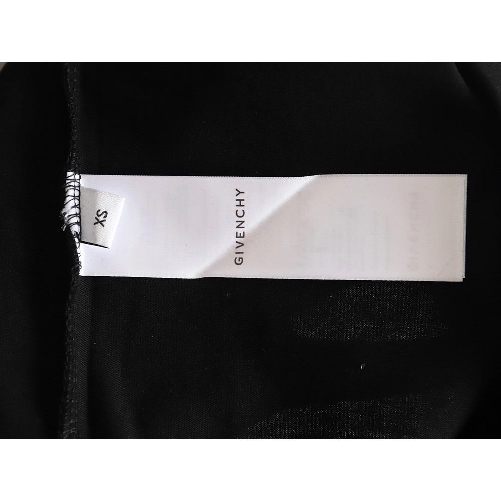 Givenchy front and back lettering embroidered short-sleeved T-shirt TSK2,All order with free shipping Givenchy