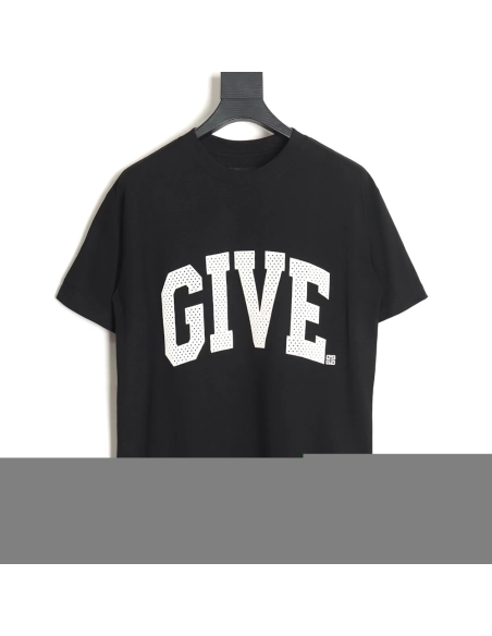 Givenchy front and back lettering embroidered short-sleeved T-shirt TSK2,All order with free shipping Givenchy