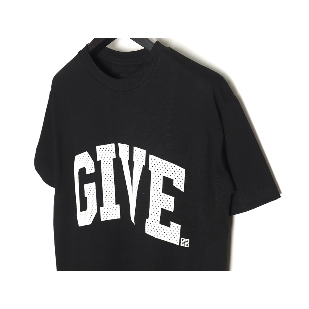 Givenchy front and back lettering embroidered short-sleeved T-shirt TSK2,All order with free shipping Givenchy