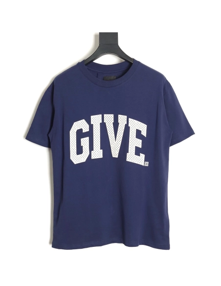 Givenchy front and back lettering embroidered short-sleeved T-shirt TSK1,All order with free shipping Givenchy