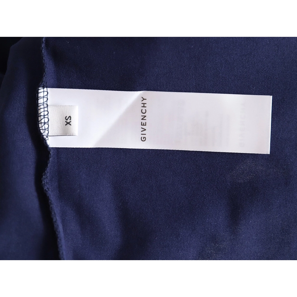 Givenchy front and back lettering embroidered short-sleeved T-shirt TSK1,All order with free shipping Givenchy