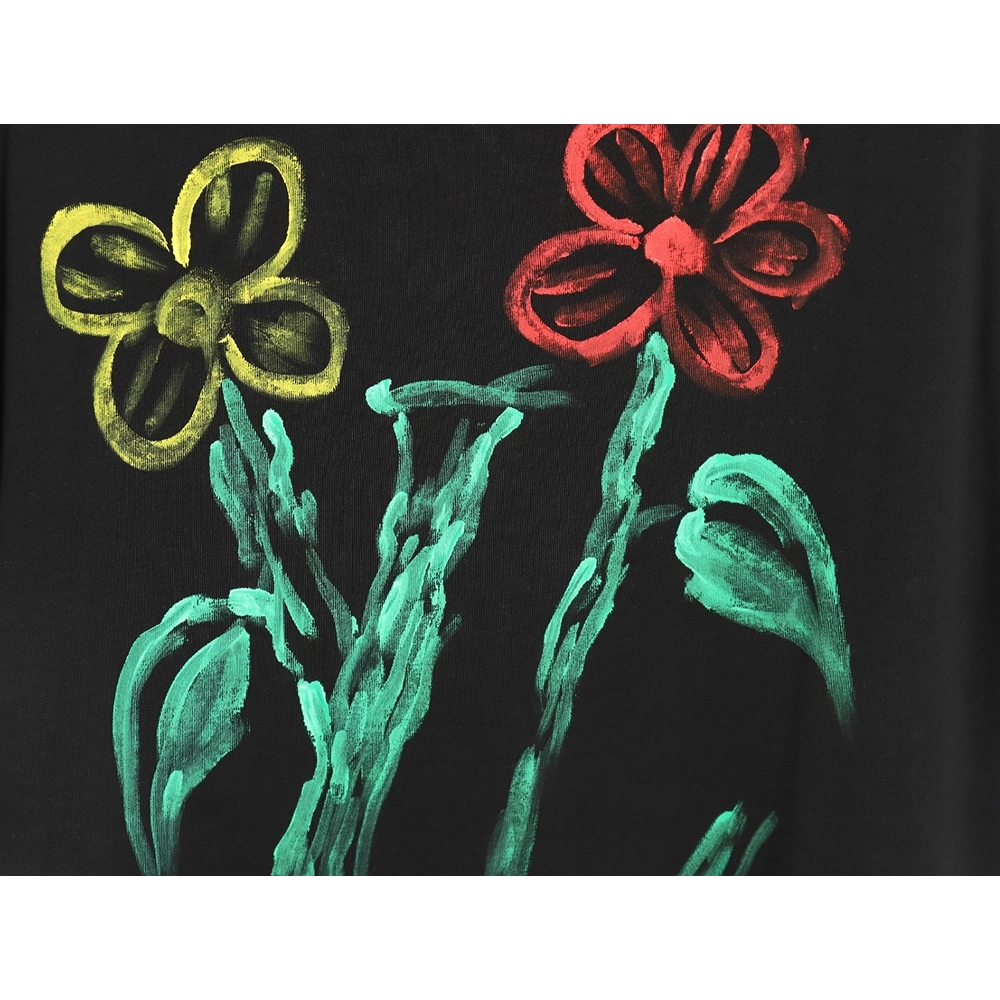 Reps Louis Vuitton Graffiti Flower Series Short Sleeve T-shirt_TSK1,All order with free shipping Reps Louis Vuitton