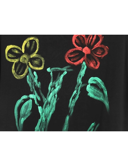 Reps Louis Vuitton Graffiti Flower Series Short Sleeve T-shirt_TSK1,All order with free shipping Reps Louis Vuitton