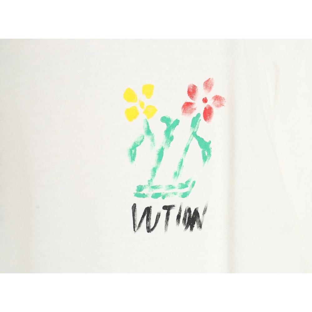 Reps Louis Vuitton Graffiti Flower Series Short Sleeve T-shirt,All order with free shipping Reps Louis Vuitton