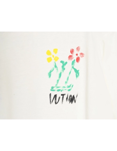 Reps Louis Vuitton Graffiti Flower Series Short Sleeve T-shirt,All order with free shipping Reps Louis Vuitton