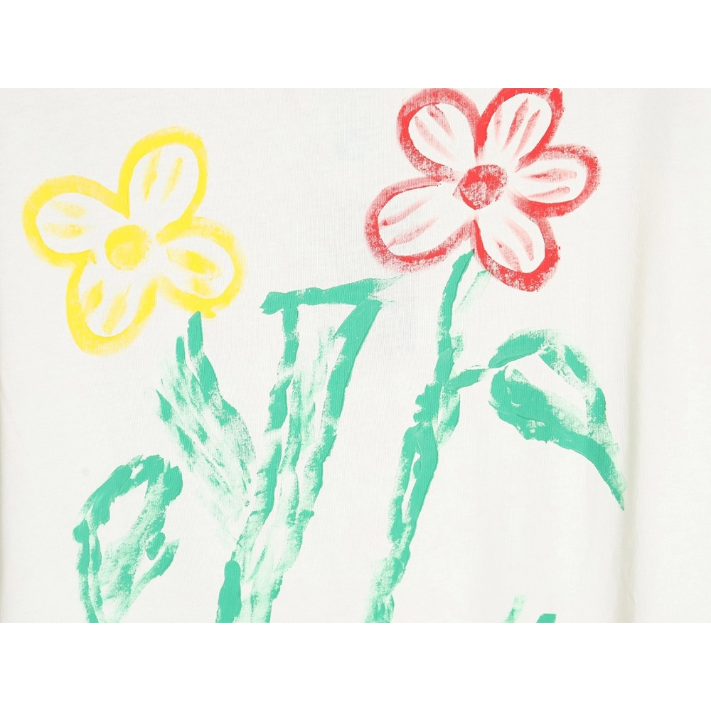 Reps Louis Vuitton Graffiti Flower Series Short Sleeve T-shirt,All order with free shipping Reps Louis Vuitton