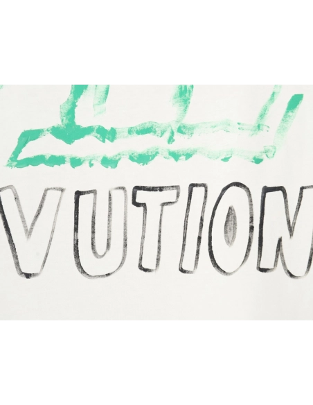 Reps Louis Vuitton Graffiti Flower Series Short Sleeve T-shirt,All order with free shipping Reps Louis Vuitton