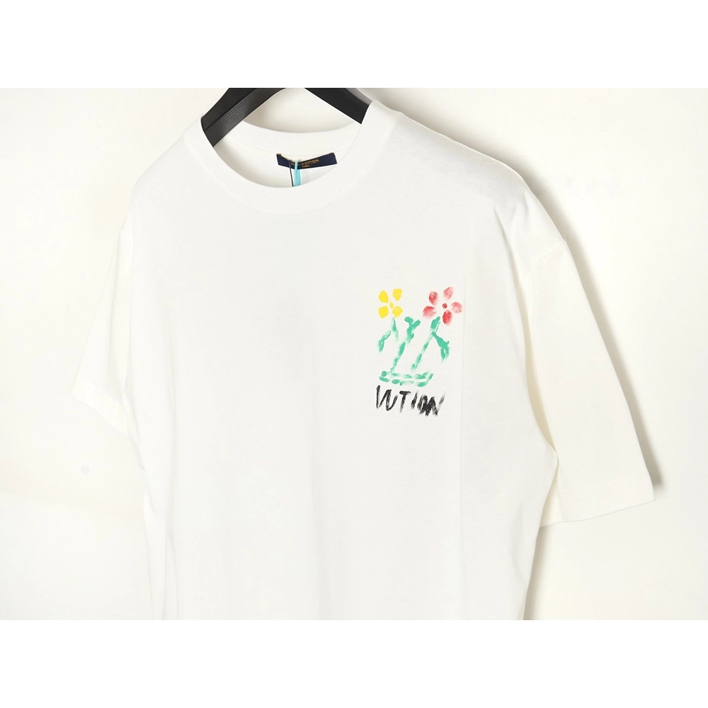 Reps Louis Vuitton Graffiti Flower Series Short Sleeve T-shirt,All order with free shipping Reps Louis Vuitton