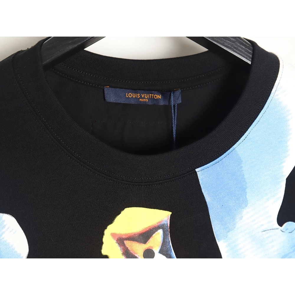 Reps Louis Vuitton Watercolor Graffiti Short Sleeve T-Shirt_TSK1,All order with free shipping Reps Louis Vuitton