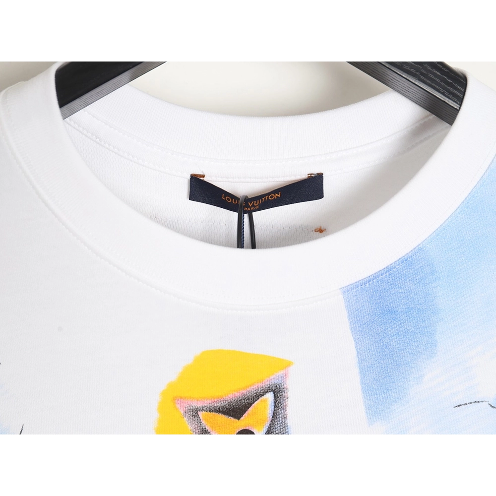 Reps Louis Vuitton Watercolor Graffiti Short Sleeve T-Shirt,All order with free shipping Reps Louis Vuitton