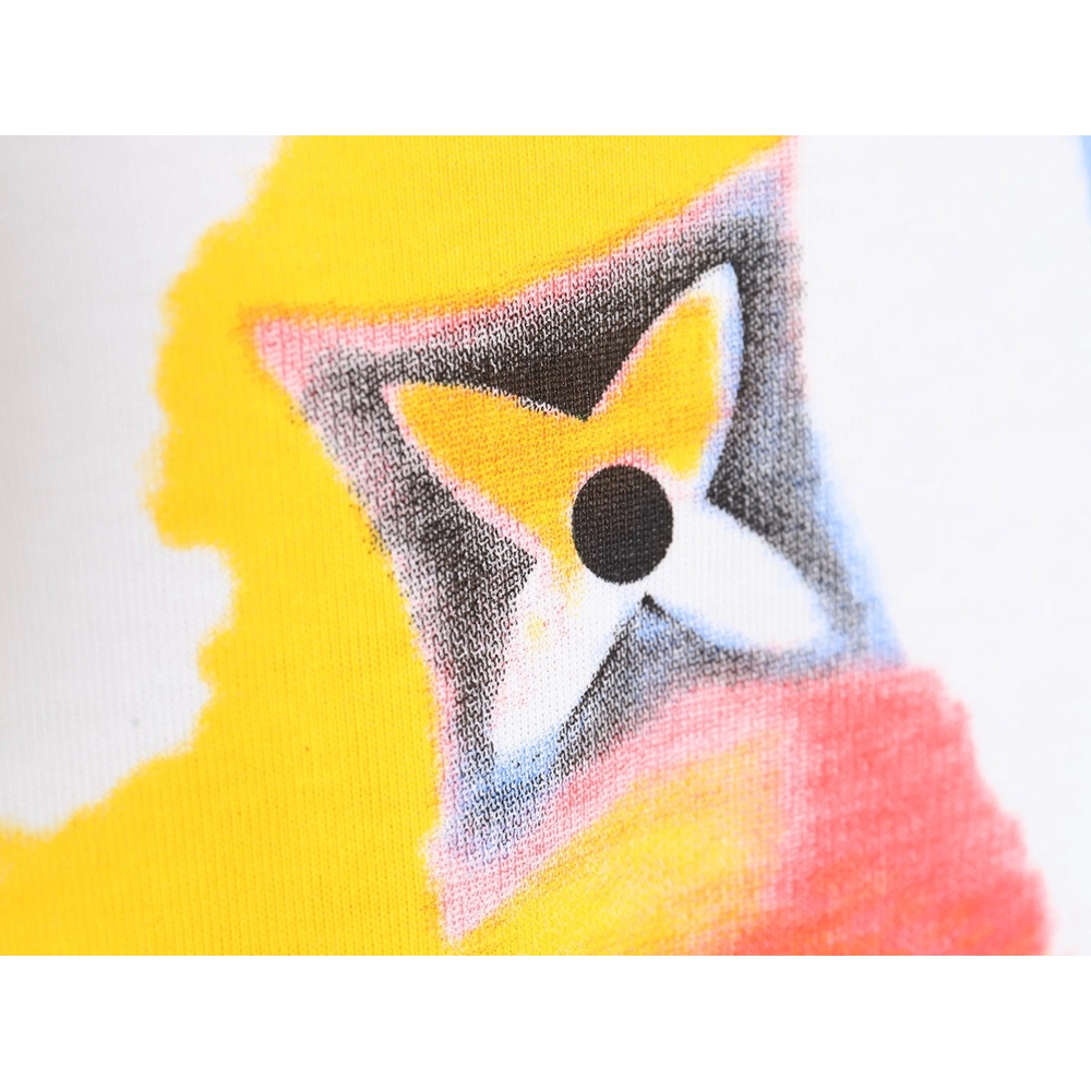 Reps Louis Vuitton Watercolor Graffiti Short Sleeve T-Shirt,All order with free shipping Reps Louis Vuitton