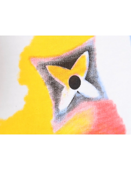 Reps Louis Vuitton Watercolor Graffiti Short Sleeve T-Shirt,All order with free shipping Reps Louis Vuitton