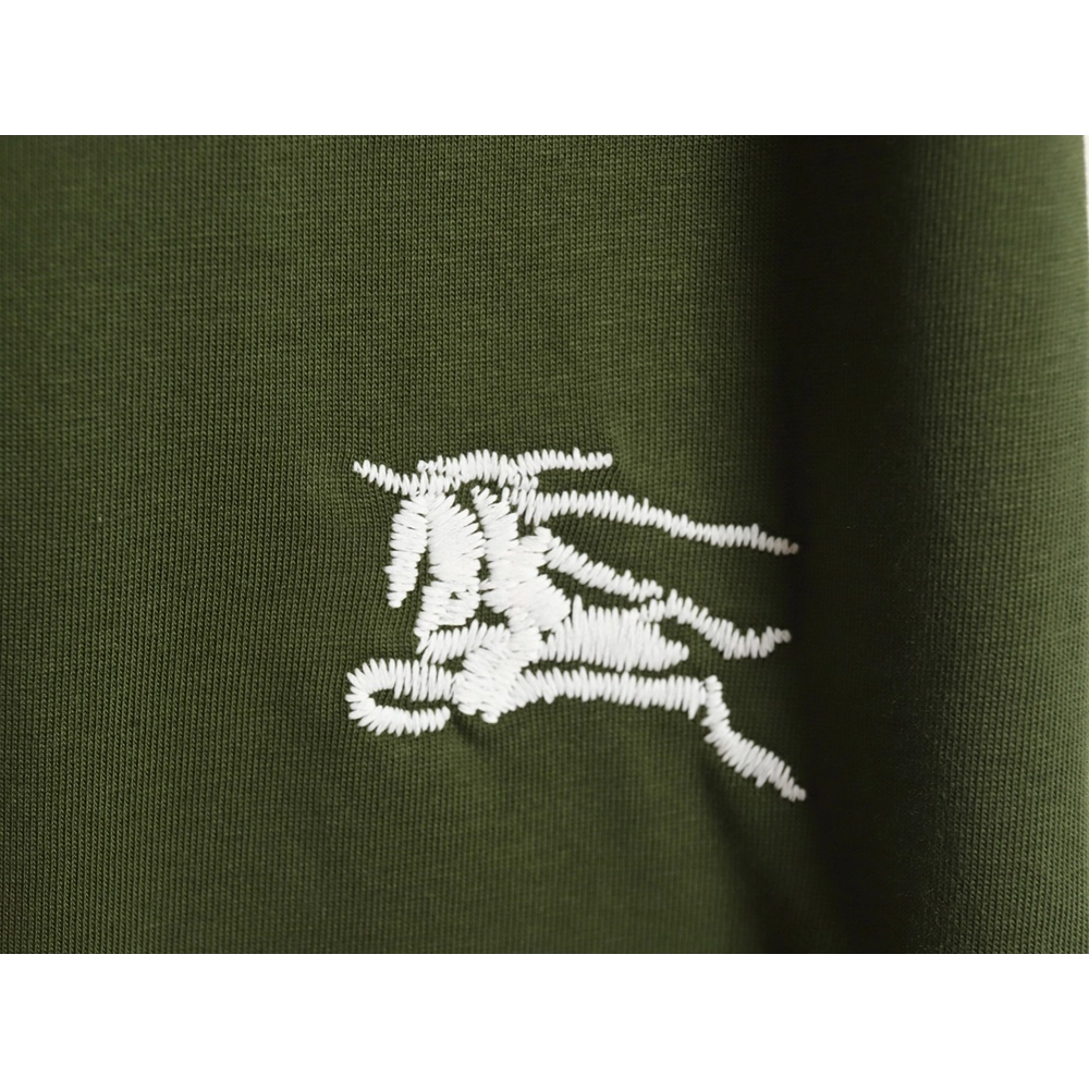 Burberry V-neck stitching round fake two-piece hem warhorse short-sleeved T-shirt_TSK1,All order with free shipping Burberry