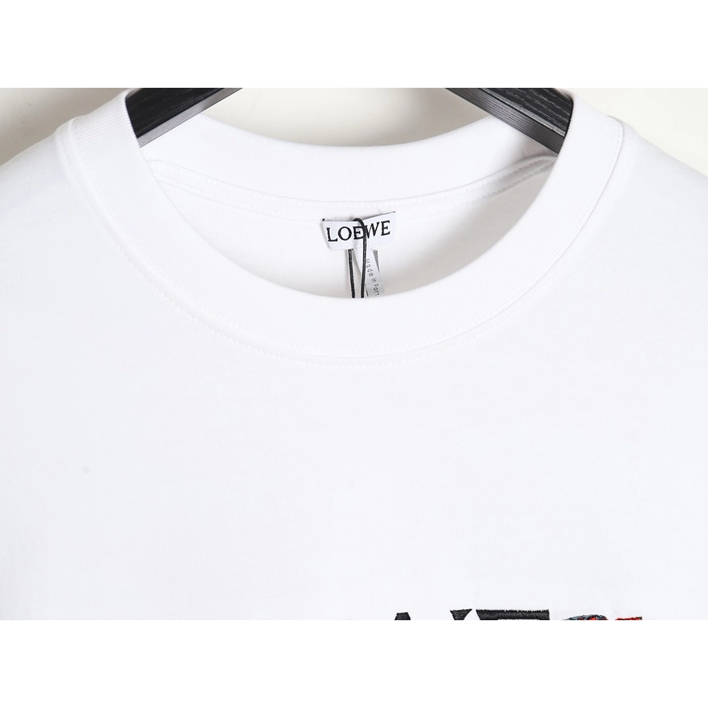 Loewe 24ss Dragon Year Limited Edition Logo Embroidered Short Sleeve T-shirt,All order with free shipping Loewe
