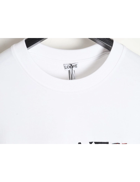 Loewe 24ss Dragon Year Limited Edition Logo Embroidered Short Sleeve T-shirt,All order with free shipping Loewe