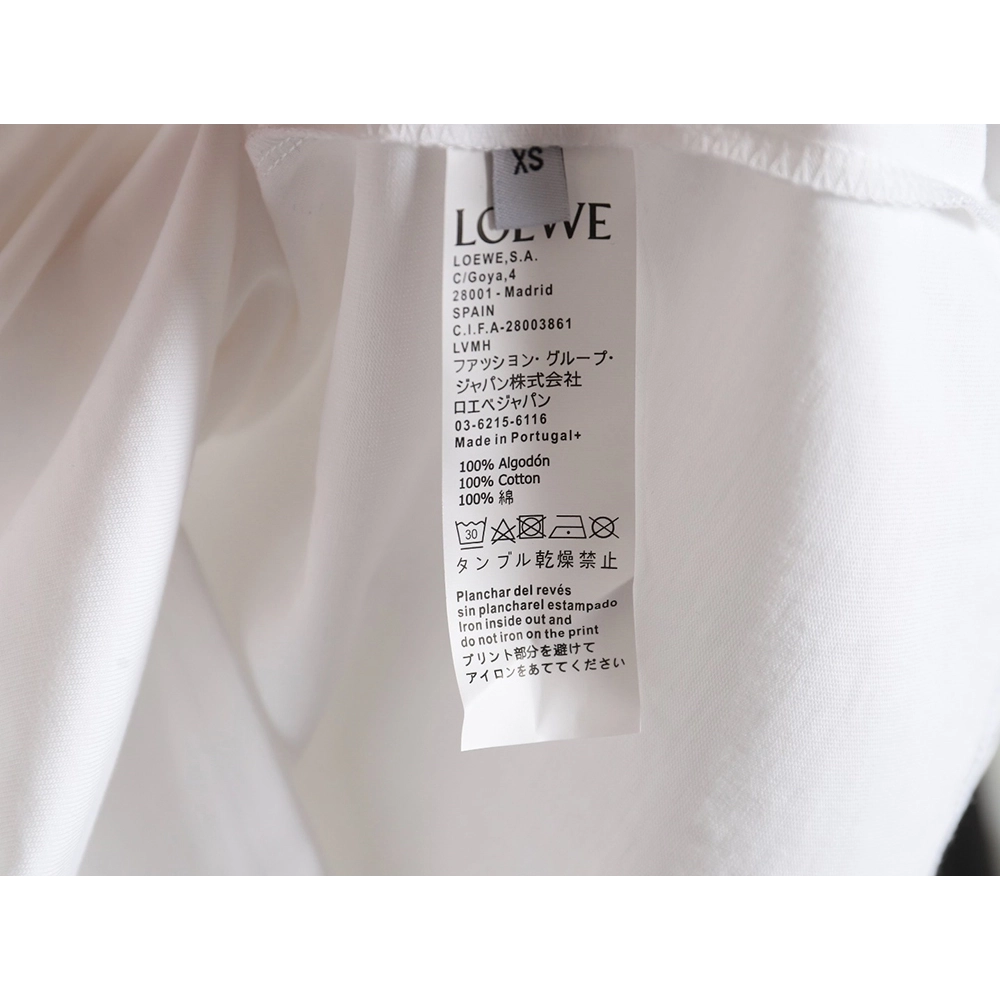 Loewe 24ss Dragon Year Limited Edition Logo Embroidered Short Sleeve T-shirt,All order with free shipping Loewe