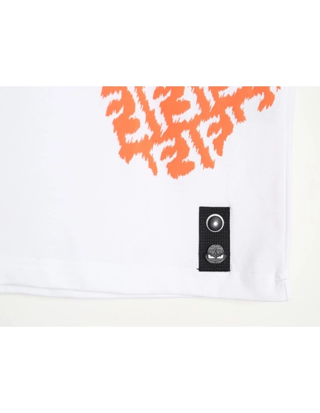 Fendi 24SS double F irregular ink-splashed print short-sleeved T-shirt,All order with free shipping Fendi