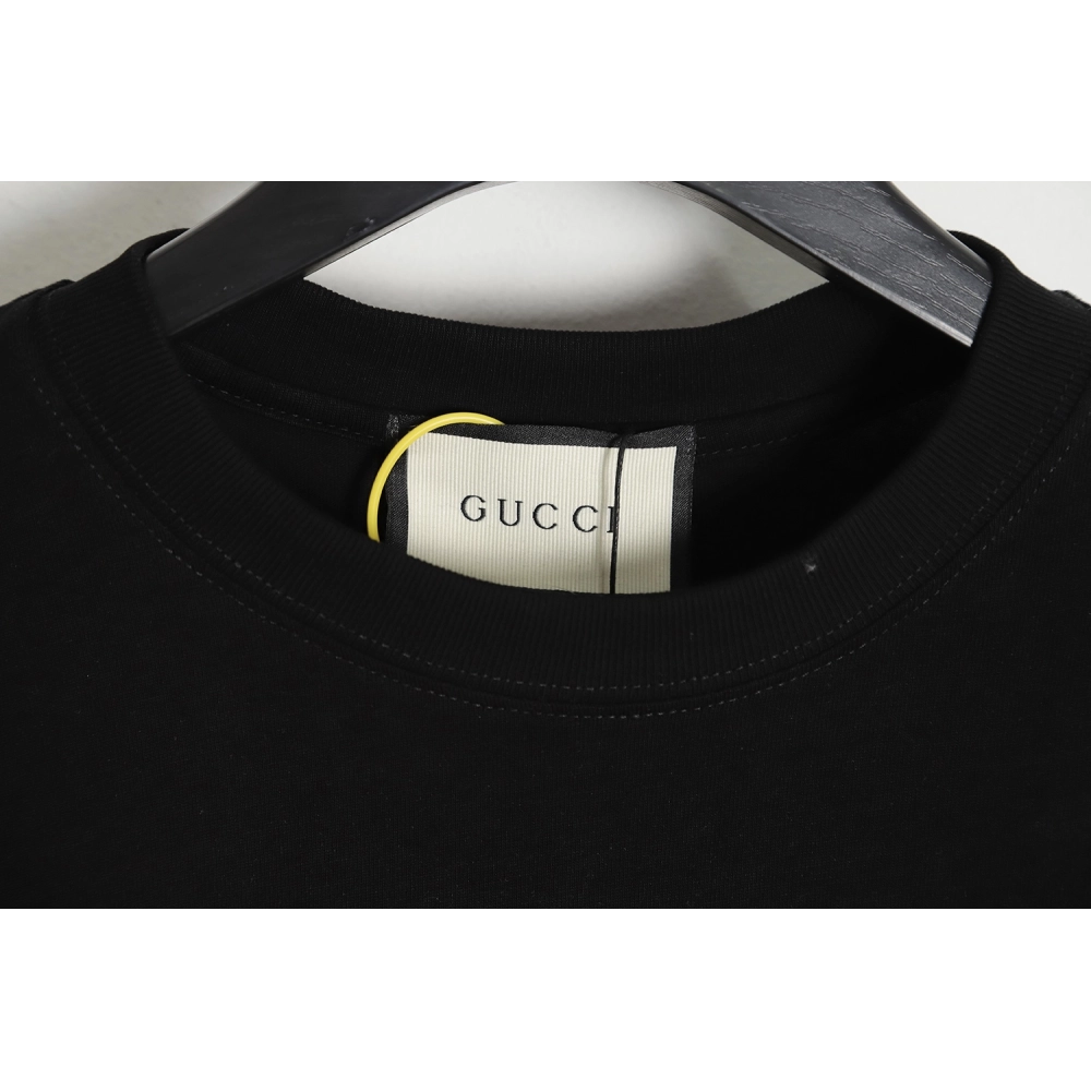 Reps Gucci Chinese New Year rabbit logo print cotton T-shirt TSK1,All order with free shipping Reps Gucci