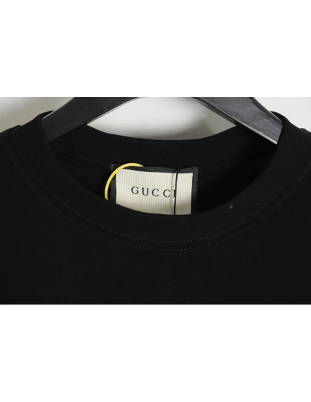 Reps Gucci Chinese New Year rabbit logo print cotton T-shirt TSK1,All order with free shipping Reps Gucci