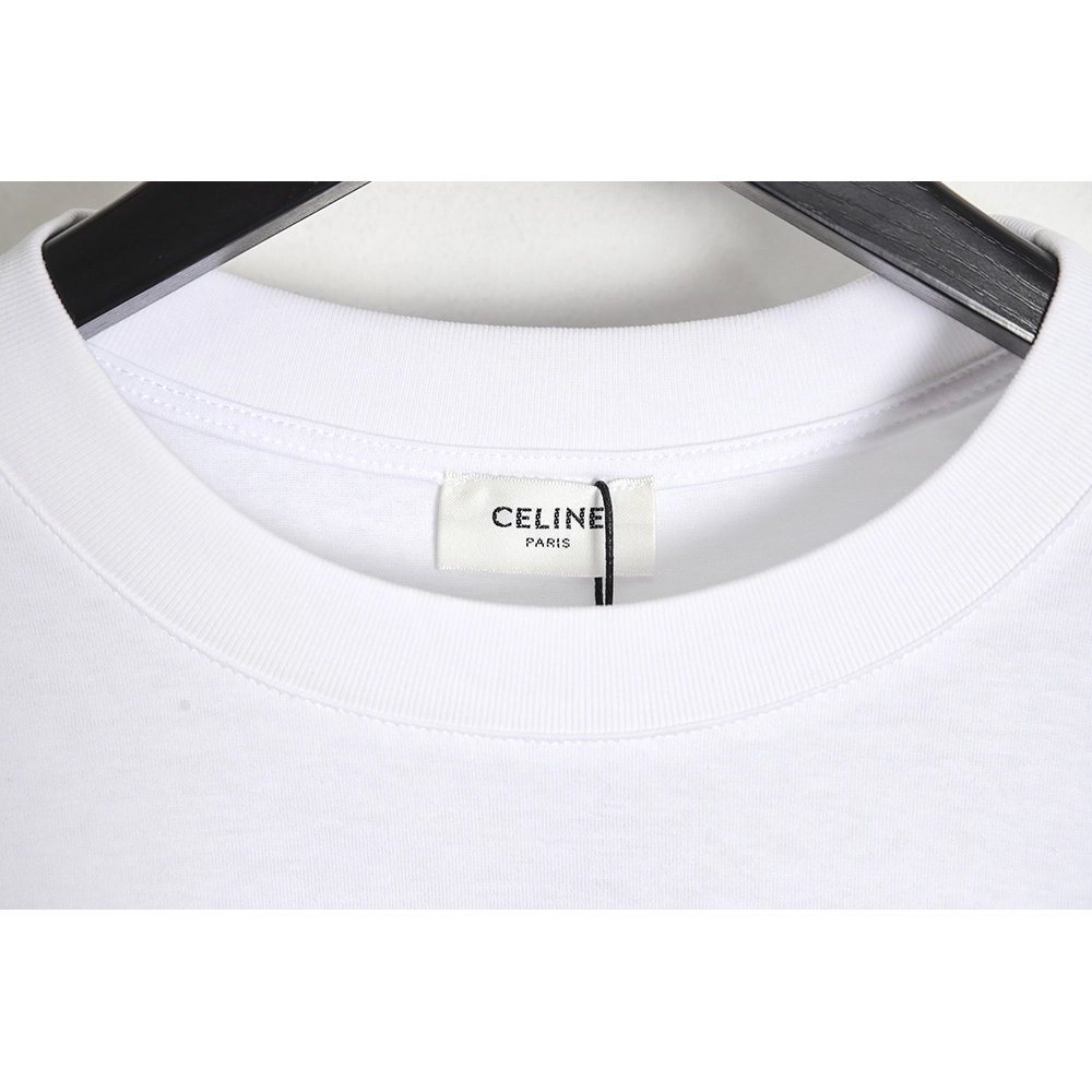 CELINE 22SS rivet heart letter short-sleeved T-shirt,All order with free shipping Celine
