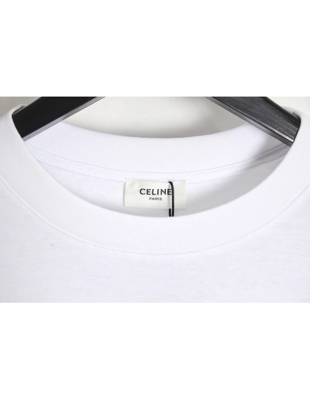 CELINE 22SS rivet heart letter short-sleeved T-shirt,All order with free shipping Celine