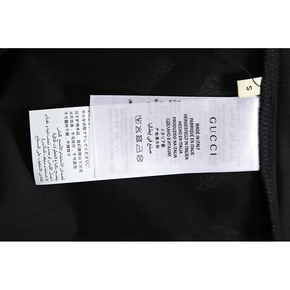 Reps Gucci Reps Gucci 23ss smiley face logo pattern foam three-dimensional printing short-sleeved T-shirt TSK1,All order with fr