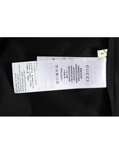 Reps Gucci Reps Gucci 23ss smiley face logo pattern foam three-dimensional printing short-sleeved T-shirt TSK1,All order with fr