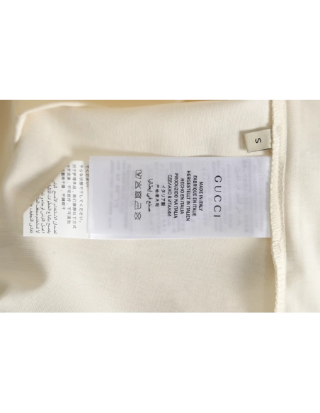 Reps Gucci Reps Gucci 23ss smiley face logo pattern foam three-dimensional printing short-sleeved T-shirt,All order with free sh