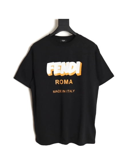 Fendi 3D logo print T-shirt TSK1,All order with free shipping Fendi