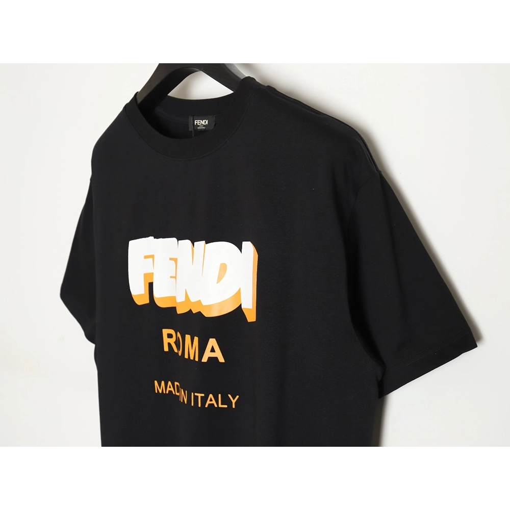 Fendi 3D logo print T-shirt TSK1,All order with free shipping Fendi