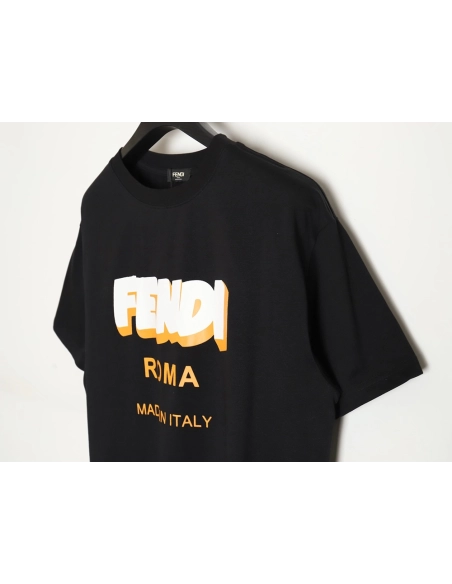 Fendi 3D logo print T-shirt TSK1,All order with free shipping Fendi