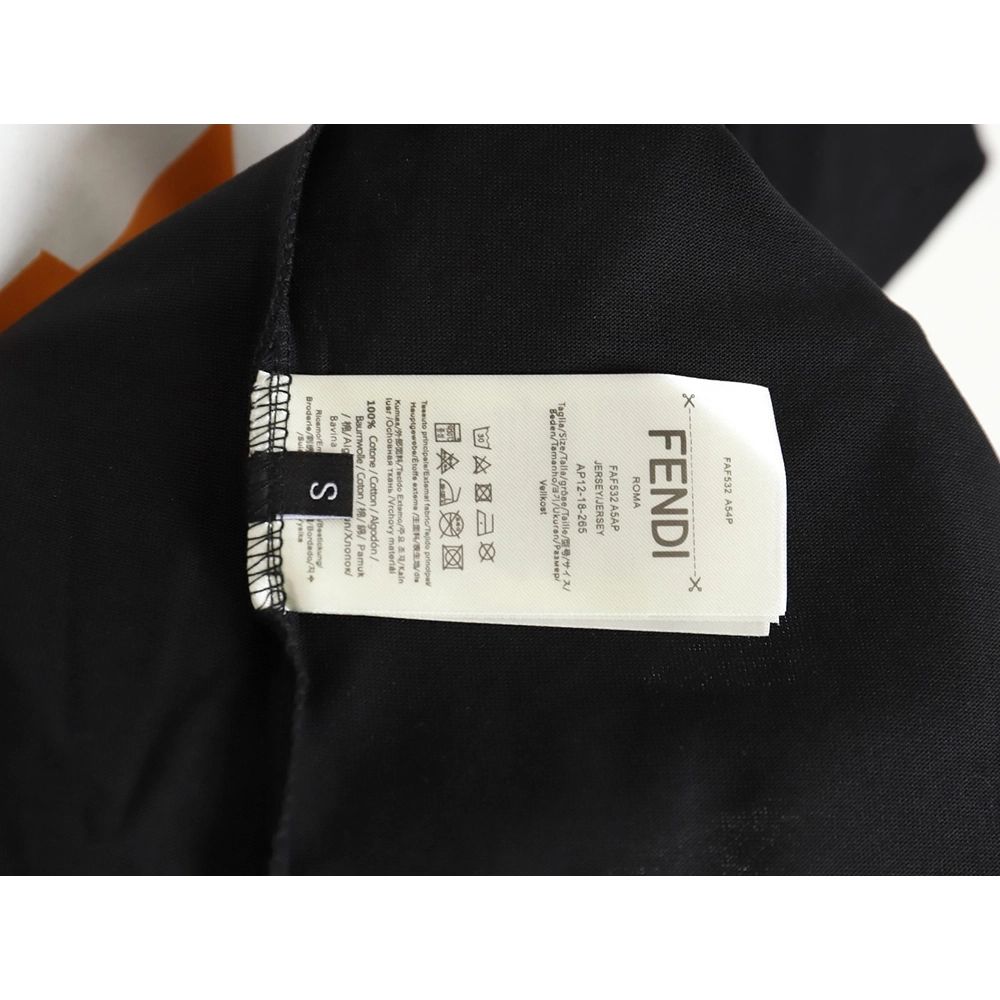 Fendi 3D logo print T-shirt TSK1,All order with free shipping Fendi