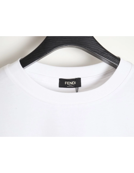 Fendi 3D logo print T-shirt,All order with free shipping Fendi