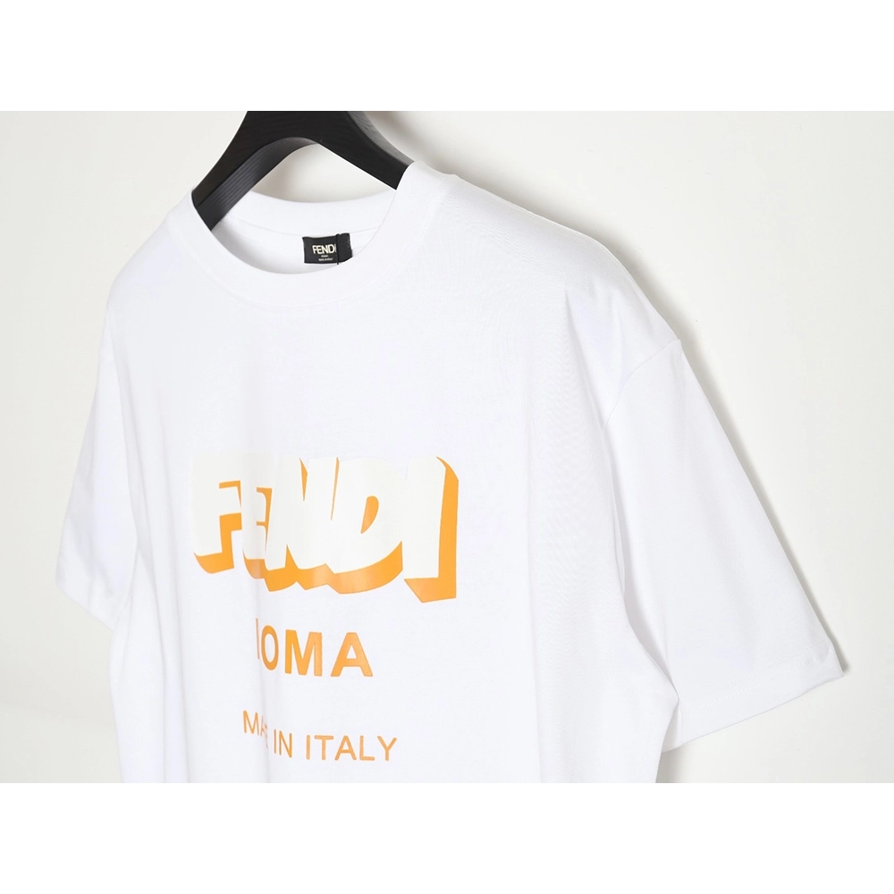 Fendi 3D logo print T-shirt,All order with free shipping Fendi