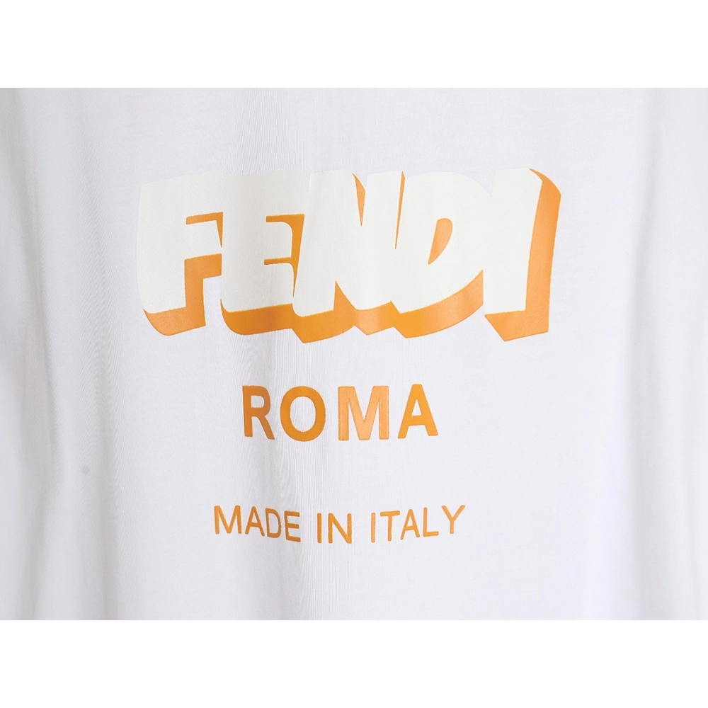 Fendi 3D logo print T-shirt,All order with free shipping Fendi