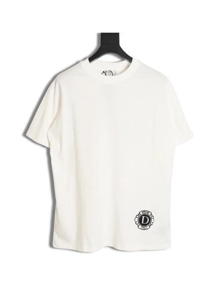 Dior 24SS logo pattern embroidered flocked letter T-shirt,All order with free shipping Dior