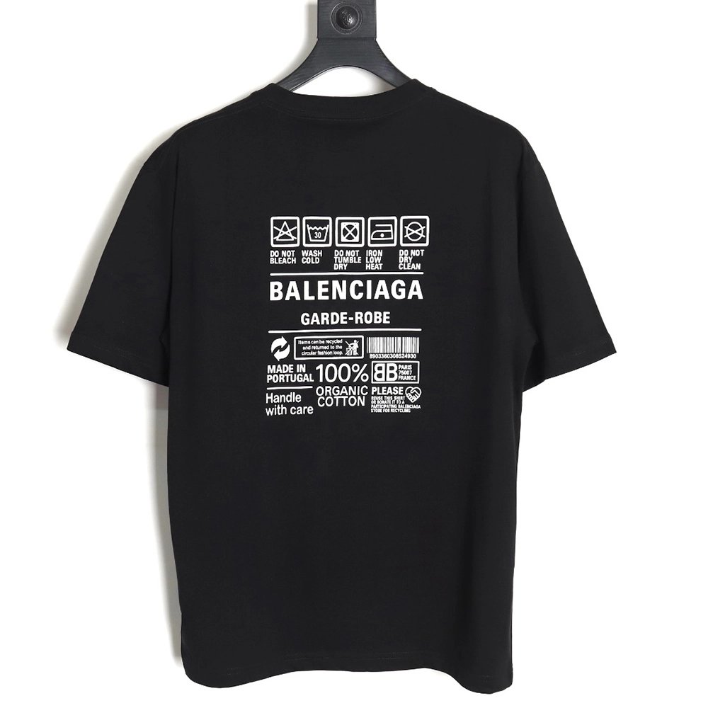 Balenciaga 23ss environmental logo short-sleeved T-shirt,All order with free shipping Balenciaga