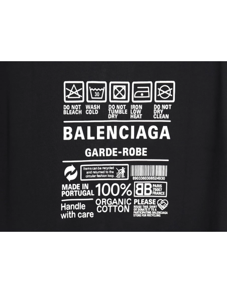 Balenciaga 23ss environmental logo short-sleeved T-shirt,All order with free shipping Balenciaga