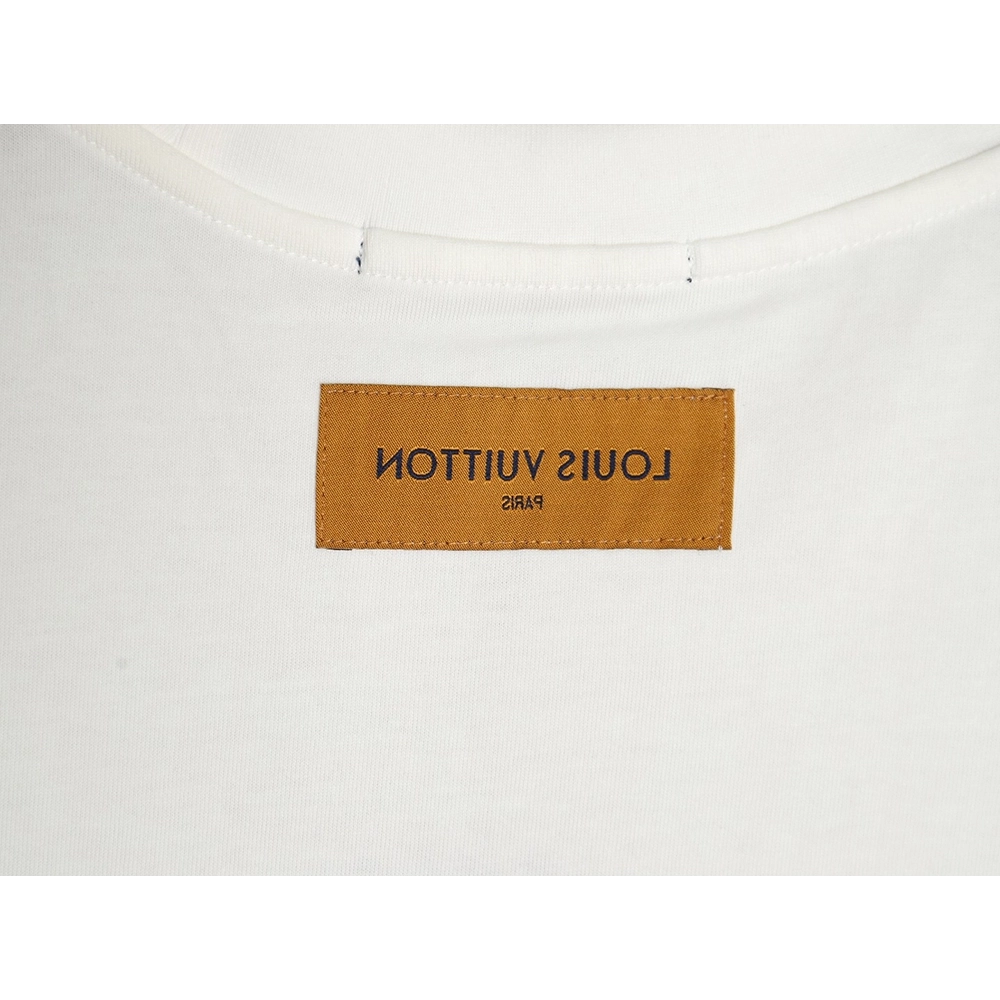 Reps Louis Vuitton 24SS streamer bird print short-sleeved T-shirt,All order with free shipping Reps Louis Vuitton