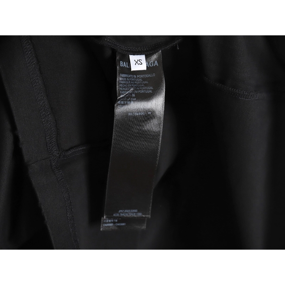 Balenciaga 24SS new Sanskrit back destruction short-sleeved T-shirt,All order with free shipping Balenciaga