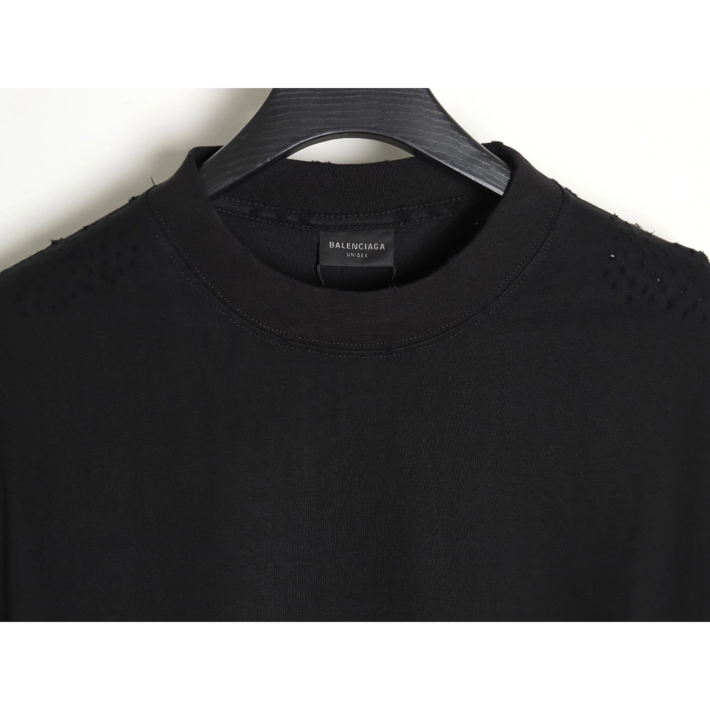 Balenciaga 24SS new Sanskrit back destruction short-sleeved T-shirt,All order with free shipping Balenciaga
