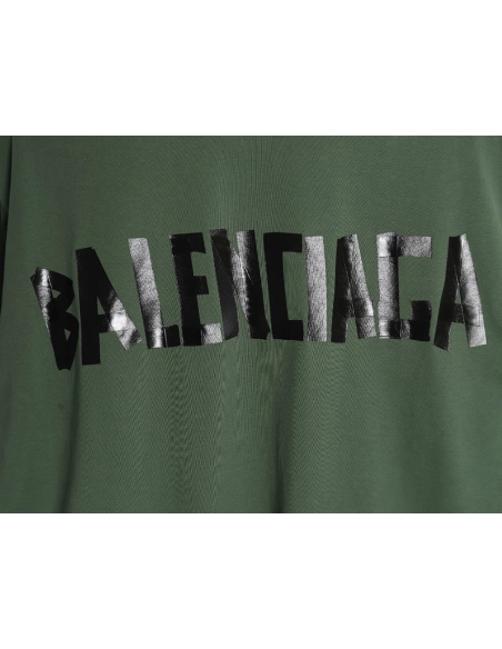 Balenciaga 23SS Masking Tape Short Sleeve T-Shirt,All order with free shipping Balenciaga