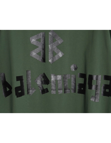 Balenciaga 23SS Masking Tape Short Sleeve T-Shirt,All order with free shipping Balenciaga