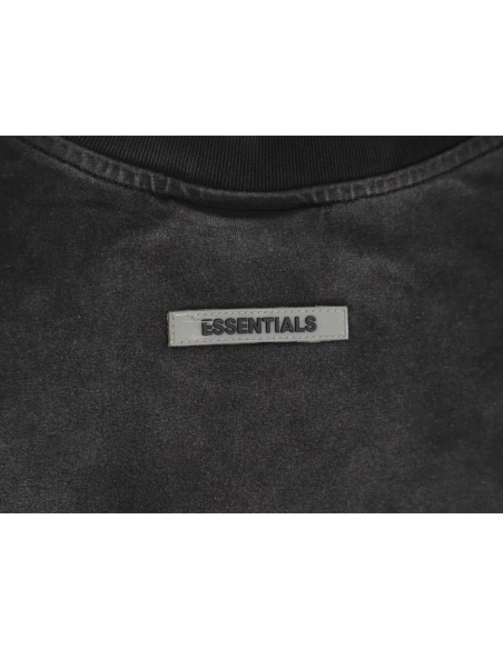 Fear Of God Washed 1977 Flocked Letter Printed Round Neck T-Shirt,All order with free shipping Fear of God